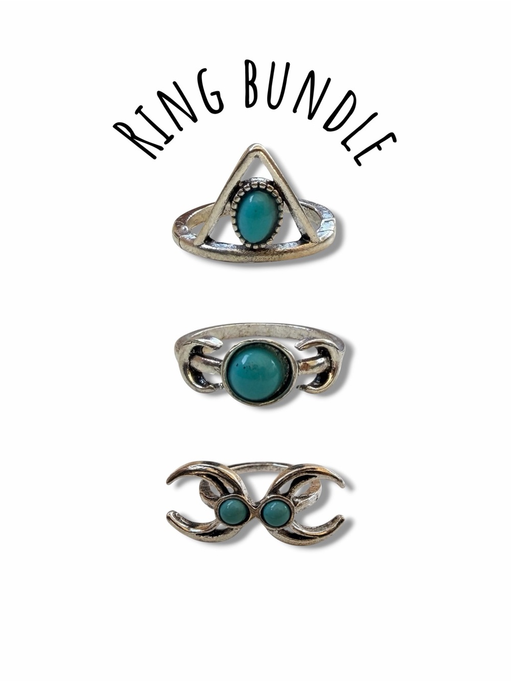 Turquoise Ring Bundle (3 piece)